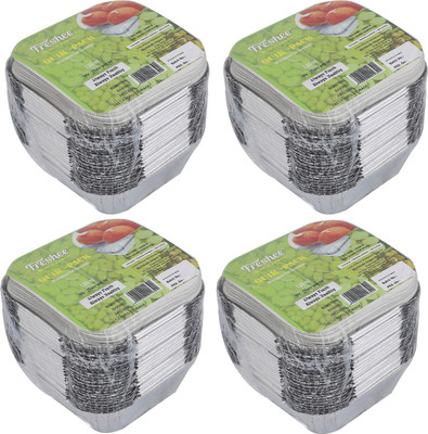 Freshee Aluminium Utility Container  - 120 ml(Pack of 4, Silver)