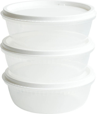 Unica Plastic Utility Container  - 450 ml(Pack of 3, White)
