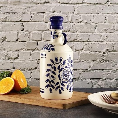 The Decor Lane Ceramic Utility Container  - 1000 ml(Blue)