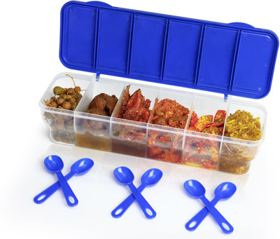 MAGICSPOON Polypropylene Pickle Jar  - 1500 ml(Blue)