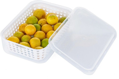 NIRAENTERPRISE Plastic Fridge Container  - 2 L(Transparent)