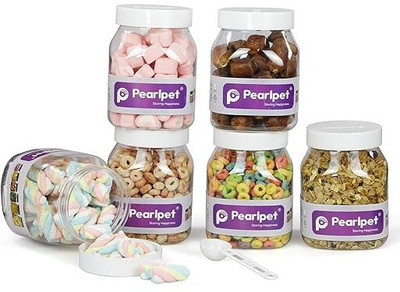 Pearlpet Plastic Utility Container  - 600 ml(Pack of 6, White)
