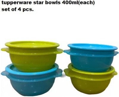 TUPPERWARE Polypropylene Utility Container  - 400 ml(Pack of 4, Light Blue, Light Green)