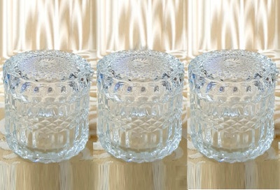 GR8INDIA Glass Utility Container  - 275 ml(Pack of 3, Clear)