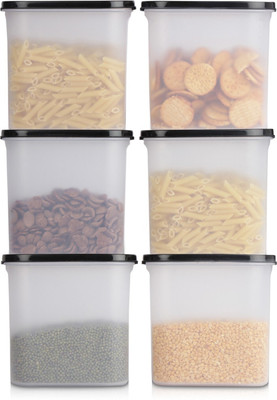 Cutting EDGE Polypropylene Grocery Container  - 1800 ml(Pack of 6, Black)