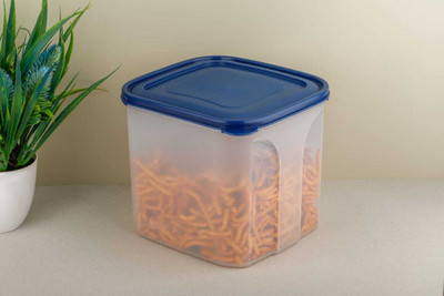 EMBICON Plastic Grocery Container  - 4500 ml(Clear, Blue)