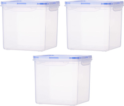 AK HUB Plastic Utility Container  - 2300 ml(Pack of 3, White)
