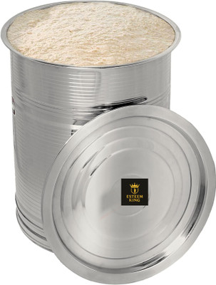 ESTEEM KING Stainless Steel Grocery Container  - 32 L(Silver)