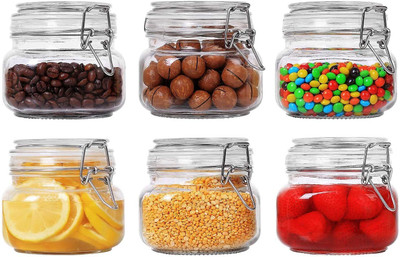 GOOD TO GREAT CREATION Glass Cookie Jar  - 500 ml(Clear)