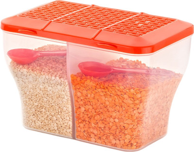 MAGICSPOON Polypropylene Grocery Container  - 2000 ml(Orange)