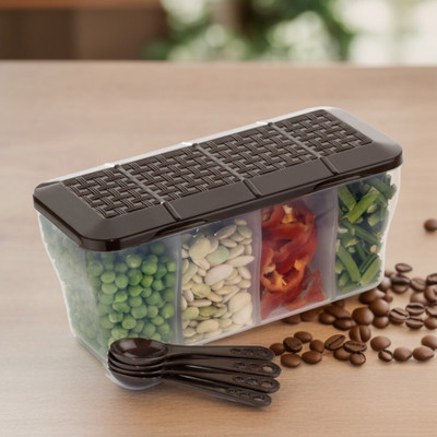 hitu Plastic Utility Container  - 1800 ml(Brown)