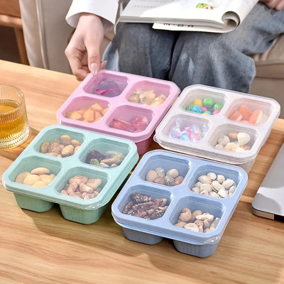 RBGIIT Plastic Grocery Container  - 400 g(Pack of 4, Multicolor)