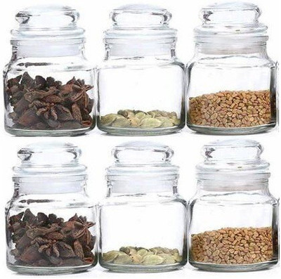 vetreo Glass Utility Container  - 100 ml(Pack of 6, Clear)