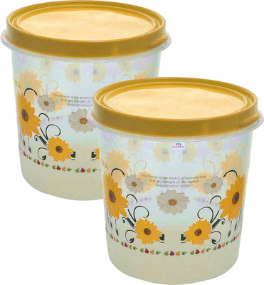 Heart Home Plastic Utility Container  - 10 L(Pack of 2, Yellow)