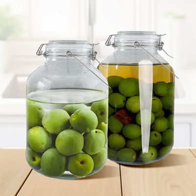 The Better Home Glass Utility Container  - 2000 ml(Pack of 2, Clear)