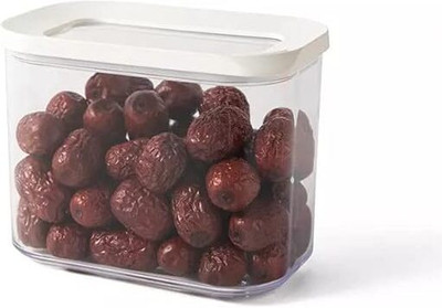 KESHU ENTERPRISE Plastic Fridge Container  - 1000 ml(White)