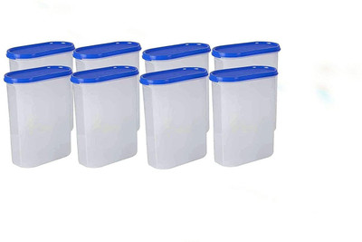 Cutting EDGE Plastic Grocery Container  - 2400 ml(Pack of 8, Blue)