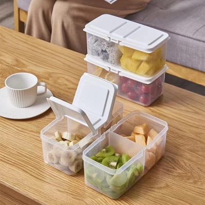 MAXIITOOLII Plastic Fridge Container  - 1000 ml(Pack of 4, White)