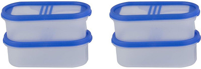 Flipkart SmartBuy Plastic Utility Container  - 525 ml(Pack of 4, Blue)