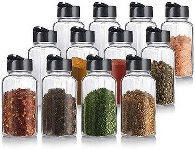 Nivido enterprise Glass Utility Container  - 120 ml(Pack of 12, Multicolor)