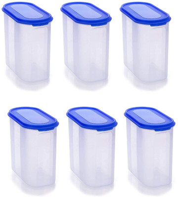 supremewell Plastic Grocery Container  - 1500 ml(Pack of 6, Blue)