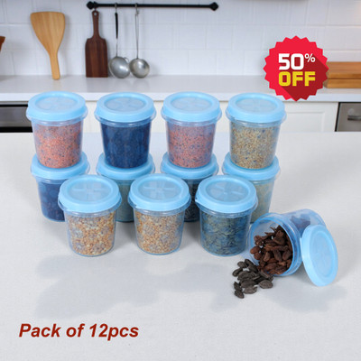 DECENT PLASTICS Plastic Utility Container  - 600 ml(Pack of 12, Blue)