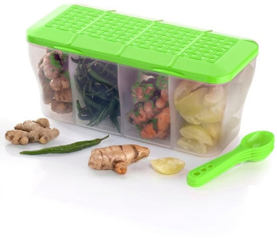 SARAZA Plastic Grocery Container  - 1800 ml(Green)