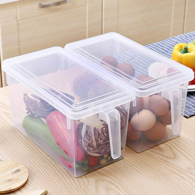 Jespper Collection Plastic Fridge Container  - 5 L(Pack of 2, Clear)
