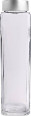 CROCO JAR Glass Milk Container  - 750 ml(Silver)