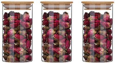 Avastro Glass Grocery Container  - 320 ml(Pack of 3, Clear)