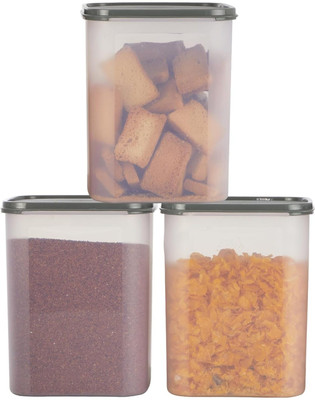 AK HUB Plastic Grocery Container  - 5500 ml(Pack of 3, Transparent)