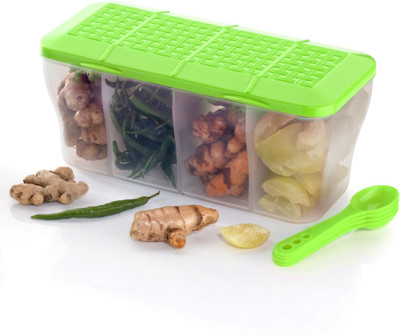 Somnath India Plastic Fridge Container  - 1800 ml(Clear)