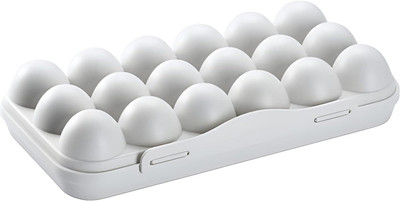 Adhunyk Plastic Egg Container  - 1.5 dozen(Grey)