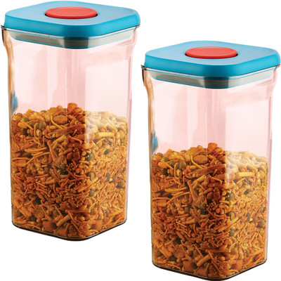 HAZEL Plastic Utility Container  - 1300 ml(Pack of 2, Blue)