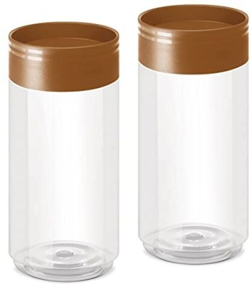 gabjdga Plastic Pickle Jar  - 890 ml(Pack of 2, Brown)