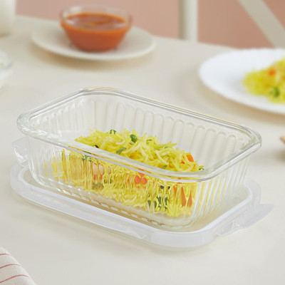 BOROSIL Glass Utility Container  - 640 ml(Clear)