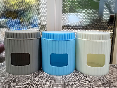 Inpro Glass Utility Container  - 500 ml(Pack of 3, Multicolor)