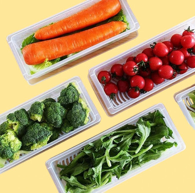 Ecodex Plastic Fridge Container  - 1500 ml(Pack of 6, White)