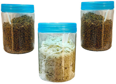 Batukware Plastic Fridge Container  - 1000 ml(Pack of 6, Clear)