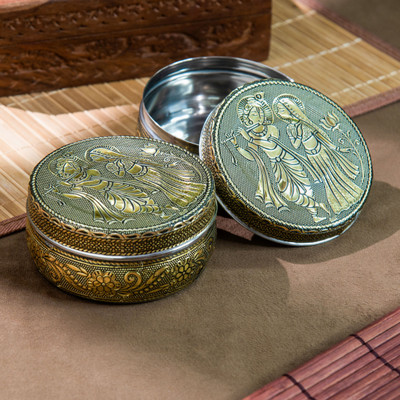 NAVRANG Stainless Steel Utility Container  - 300 ml(Pack of 2, Gold)