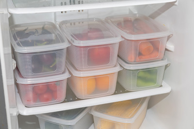 STARDOT Plastic Fridge Container  - 1800 ml(Pack of 6, White)