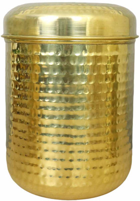 Spilbox Brass Grocery Container  - 0.2 L(Gold)