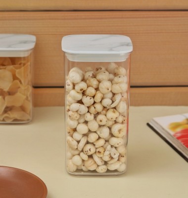 The Procure Store Plastic Grocery Container  - 1200 ml(Pack of 2, White)