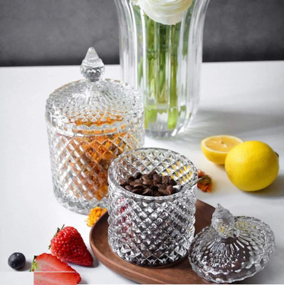 miRim Glass Utility Container  - 200 ml(Pack of 2, Clear)