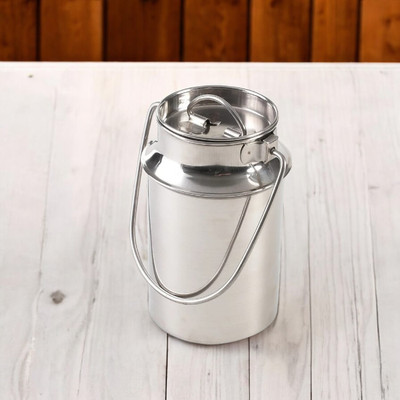 Bravity Steel Milk Container  - 500 ml(Silver)