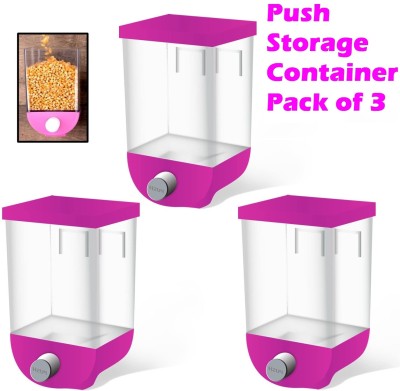 ZURU BUNCH Plastic Grocery Container  - 1100 ml(Pack of 3, Pink)