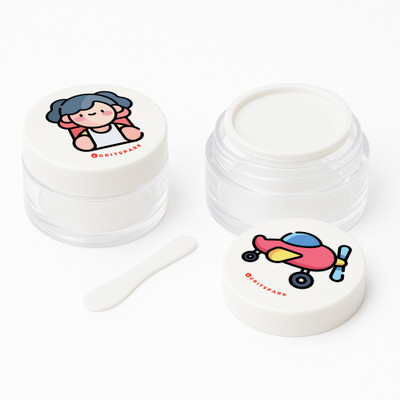 GRITSPARK Plastic Utility Container  - 25 ml, 25 g(Pack of 2, Transparent, White)