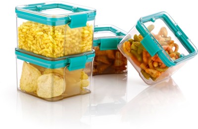 CoolStar Plastic Grocery Container  - 400 ml(Pack of 4, Blue)