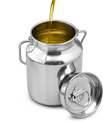 AlamUtensilsHub Stainless Steel Milk Container  - 2.5 L(Silver)