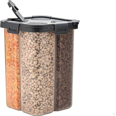 ADMONITION Plastic Grocery Container  - 2000 ml(Black)